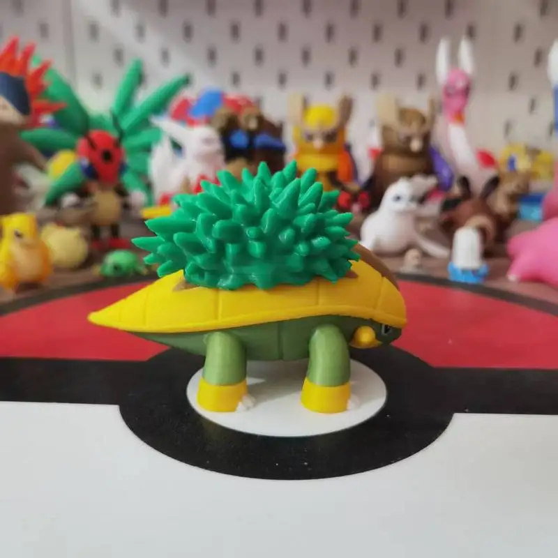 포켓몬 Grotle Torterra 애니메이션 액션 피규어 비율 세계 1:20 Diy 3D 인쇄 만화 캐릭터 데스크탑 동상 아이 선물 장난감