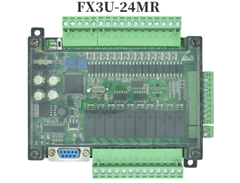 Imagem -02 - Placa de Controle Industrial do Plc Entrada 14 Saída 10 6ad 2da Comunicação 485 Rtc Fx3u24mr Fx3u-24mt