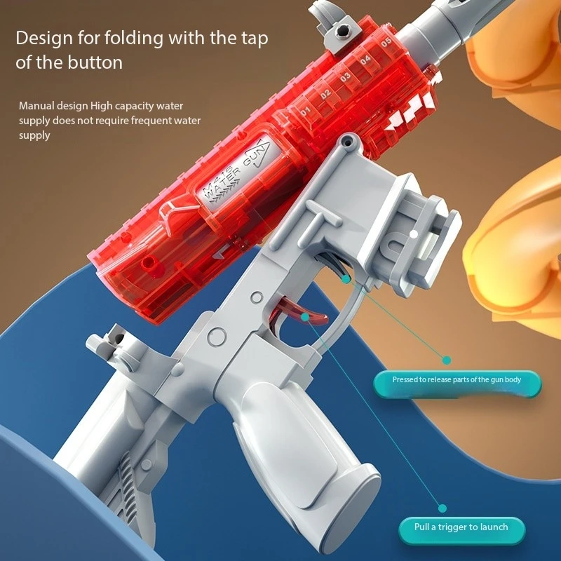 M416 ปืนของเล่นกีฬายิงกลางแจ้งของเล่นน้ําปืนฤดูร้อนชายหาดลูกบอลน้ําของเล่นเด็ก Interactive เกมเด็กของขวัญ