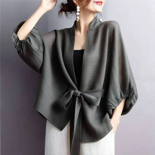 

2025 Новый корейский стиль поясной фонарь с рукавами 7/8