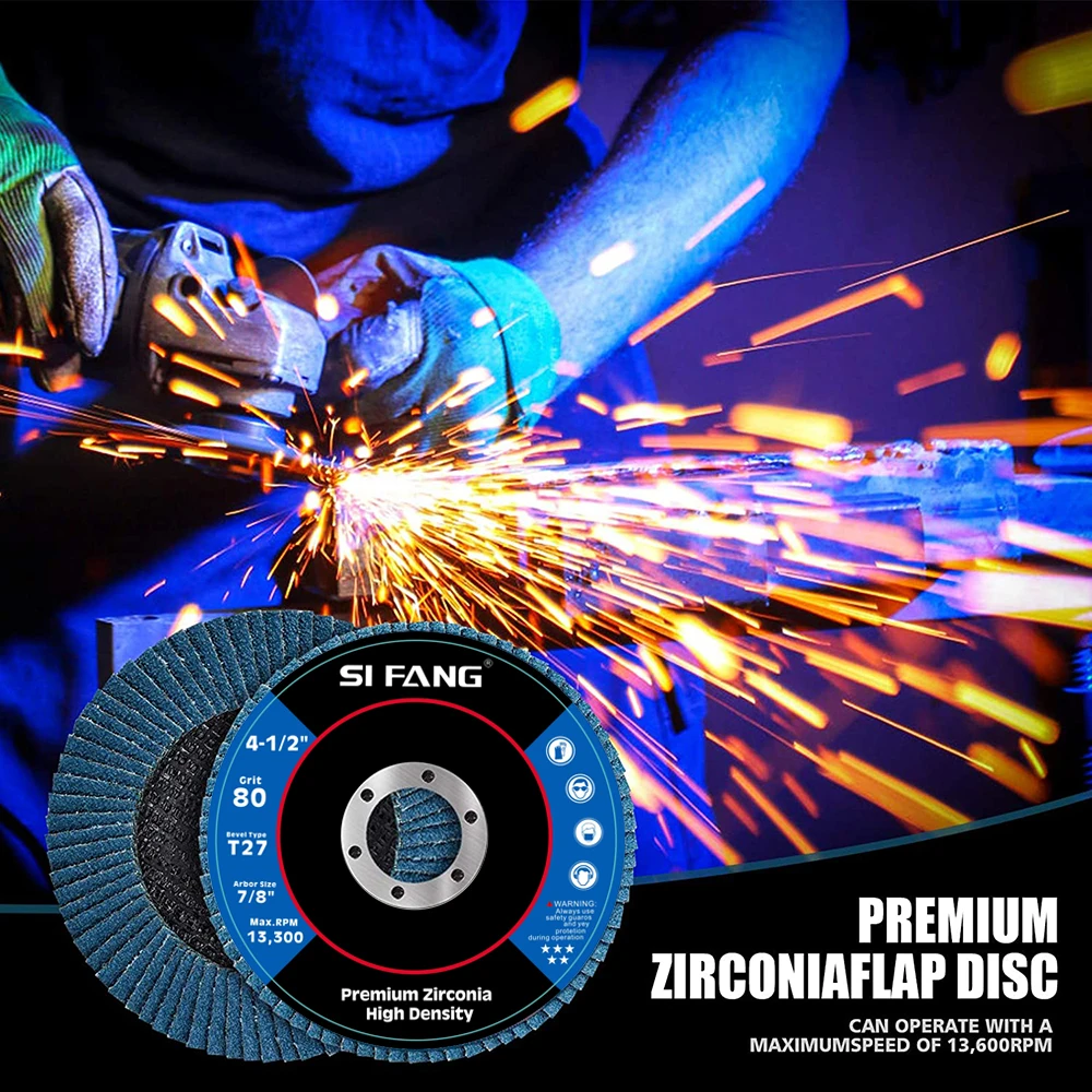 10 قطعة أقراص رفرف 115 مللي متر زاوية طاحونة الرملي أقراص 40/60/80/120 طحن عجلة رفرف أقراص معدنية لإزالة أداة جلخ