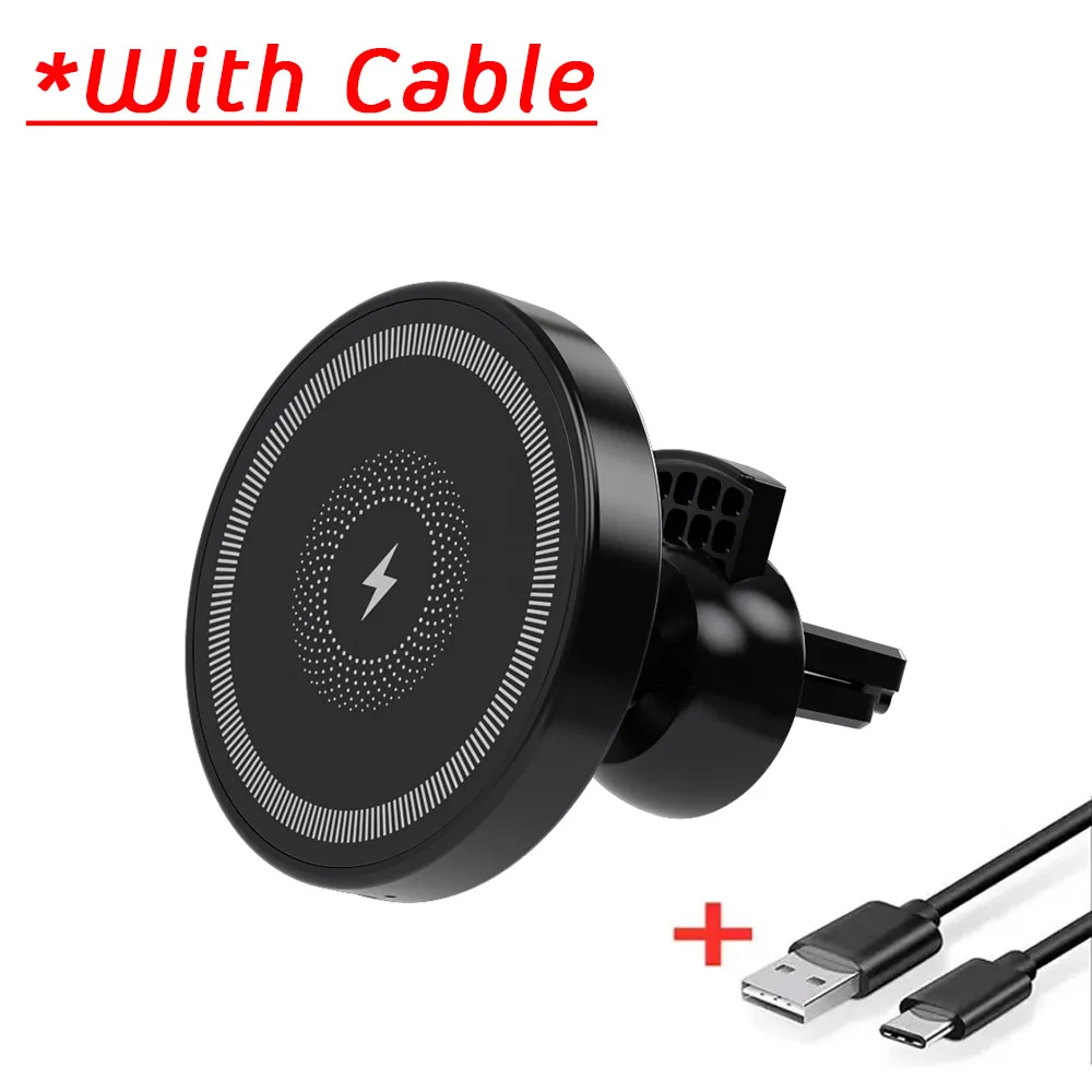 Magnetische draadloze autolader luchtventiel telefoonhouder standaard voor iPhone 17 16 Pro Max 15 14 13 12 snelladen telefoonbeugel