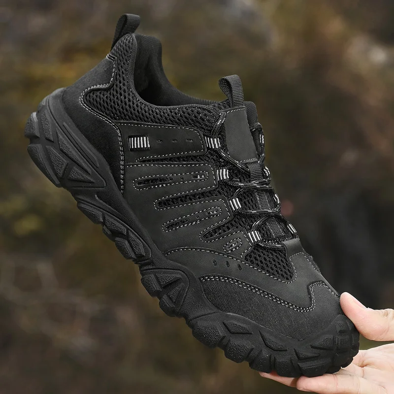 Men's Casual Outdoor Sports Shoes Breathable Comfortable Hiking Footwear Trendy Walking Trainers for Sports And Hiking