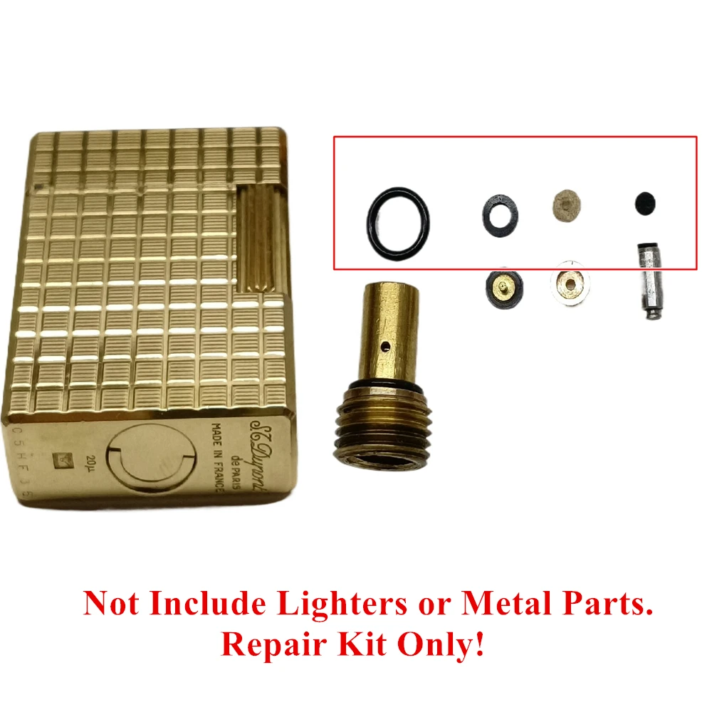 Per Dupont L1 Ligne 1 Set di parti di riparazione per accendisigari 22 pezzi O-ring in gomma Guarnizioni a tappo piatto Filtro Tampone di cotone Accessori per la manutenzione