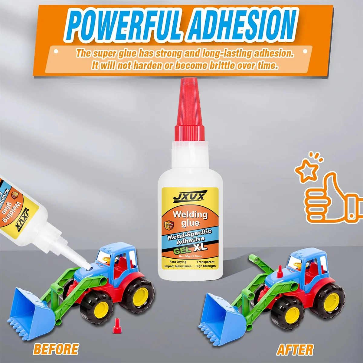 Super Glue All-Purpose Liquid 20g /35g/50g- Adhesivo CA transparente de secado rápido para metal, plástico, madera, cerámica, vidrio y reparaciones de bricolaje, el pegamento más fuerte para metal y plástico, fácil de