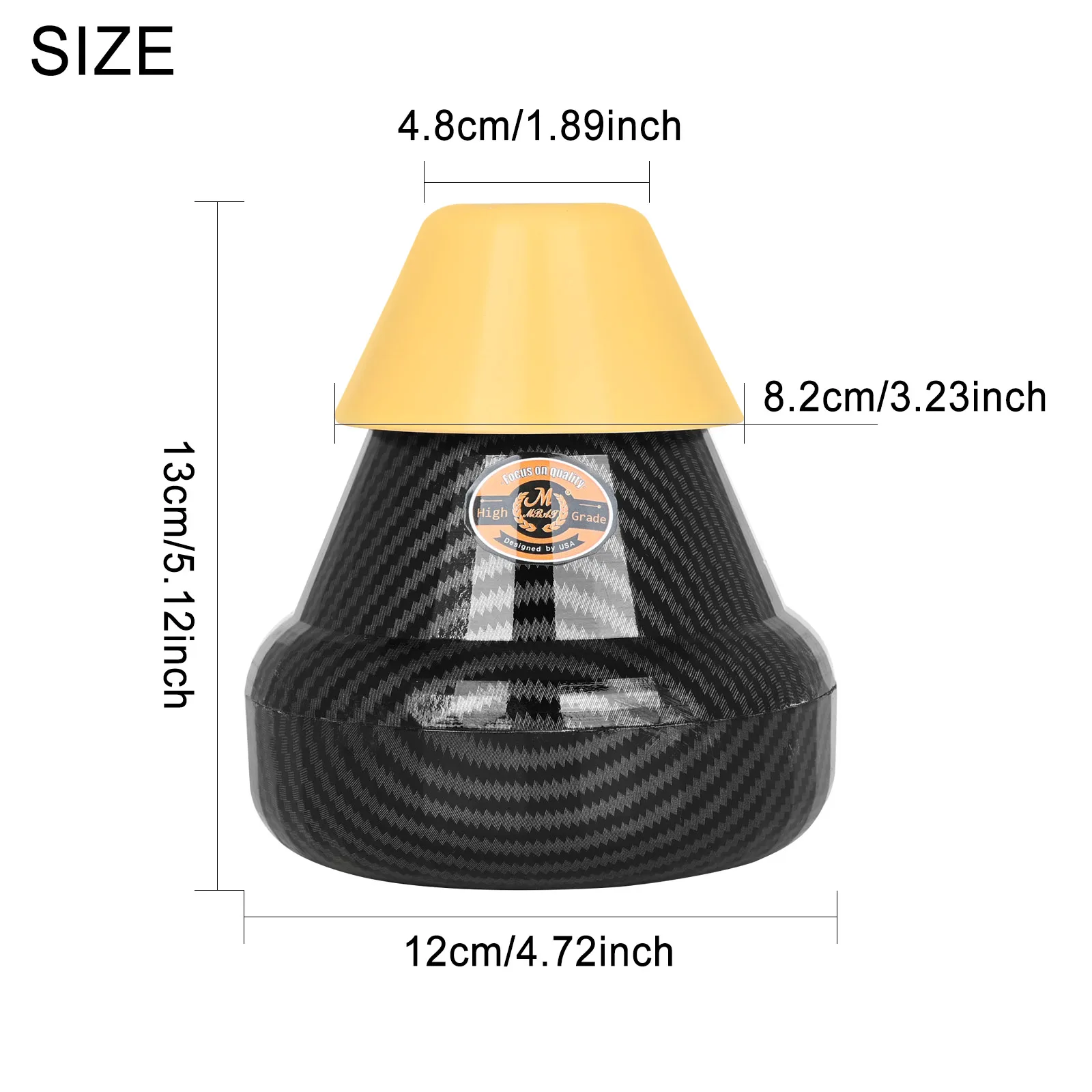 M MBAT French Horn Mute Light‑Weight Brass Horn Mute Brass Instrument Accessories for Horn Player Rehearsal Ensemble Performance