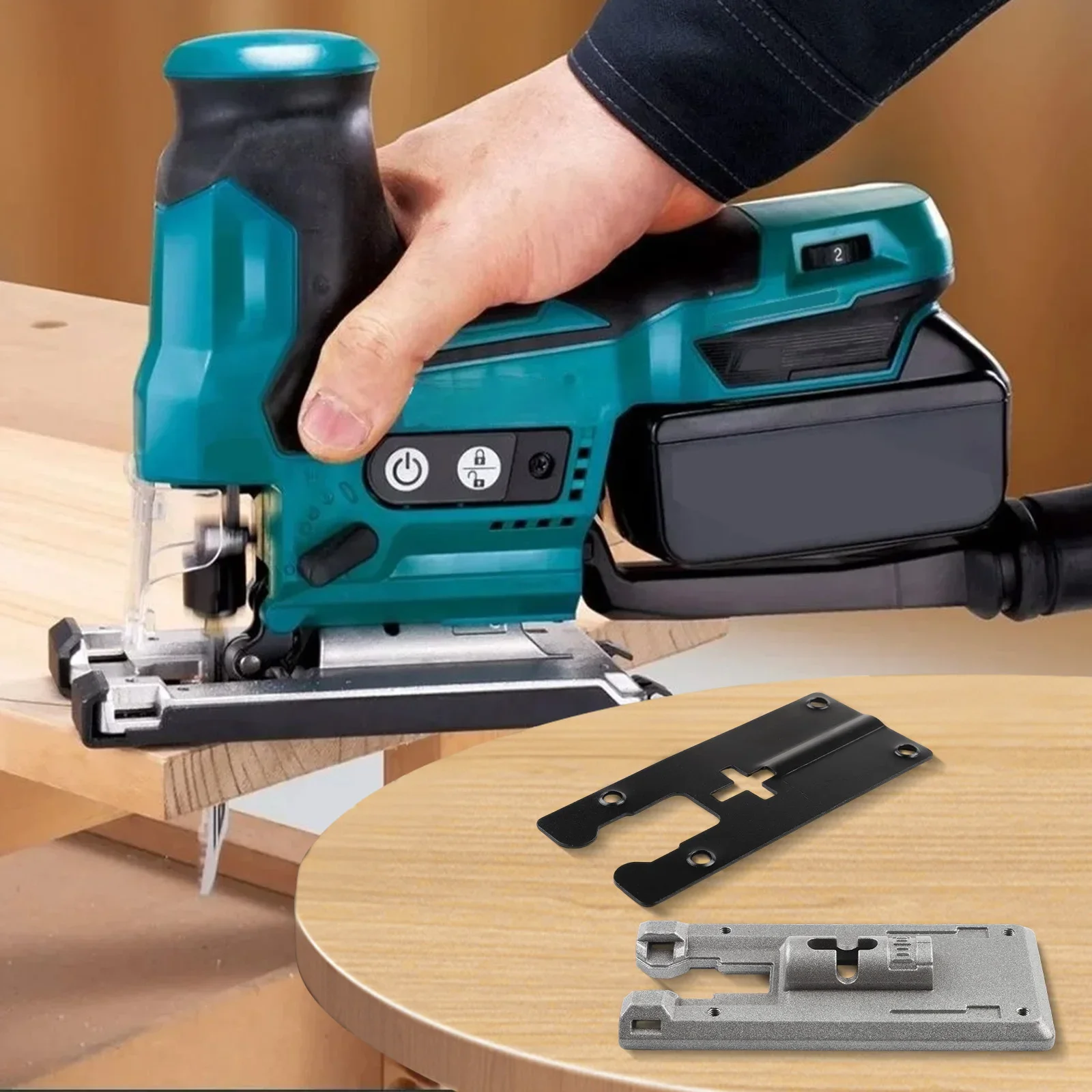 Replacement Jig Saw Base Plate for 4304 Jig Saw Floor Set with Solid Construction for Stable and Accurate Cutting Operation