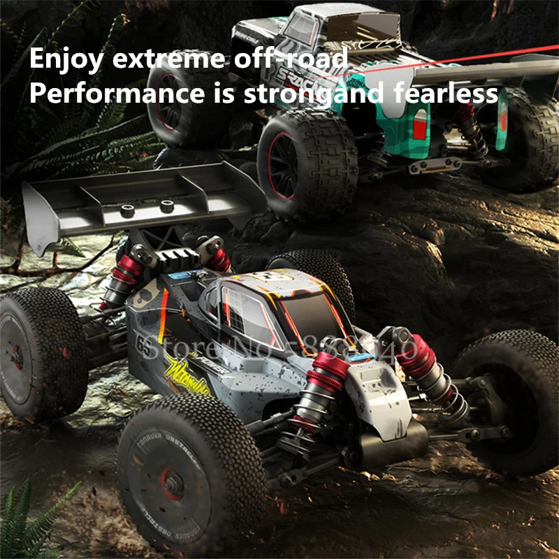 1:14 Hydraulic Shock Absorber Wireless Control Off Road Car 2.4G 4WD Alloy Chassis Metal Dog Bone Racing Drift High Speed RC Car