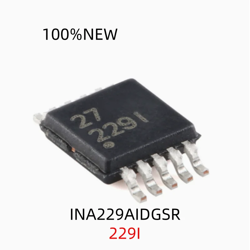 (1 Piece) 100% New Ina229Aidgsr Silk Screen 229I Package Vssop-10 Spi Output Current/Voltage Power Charging Monitor Chip Ic