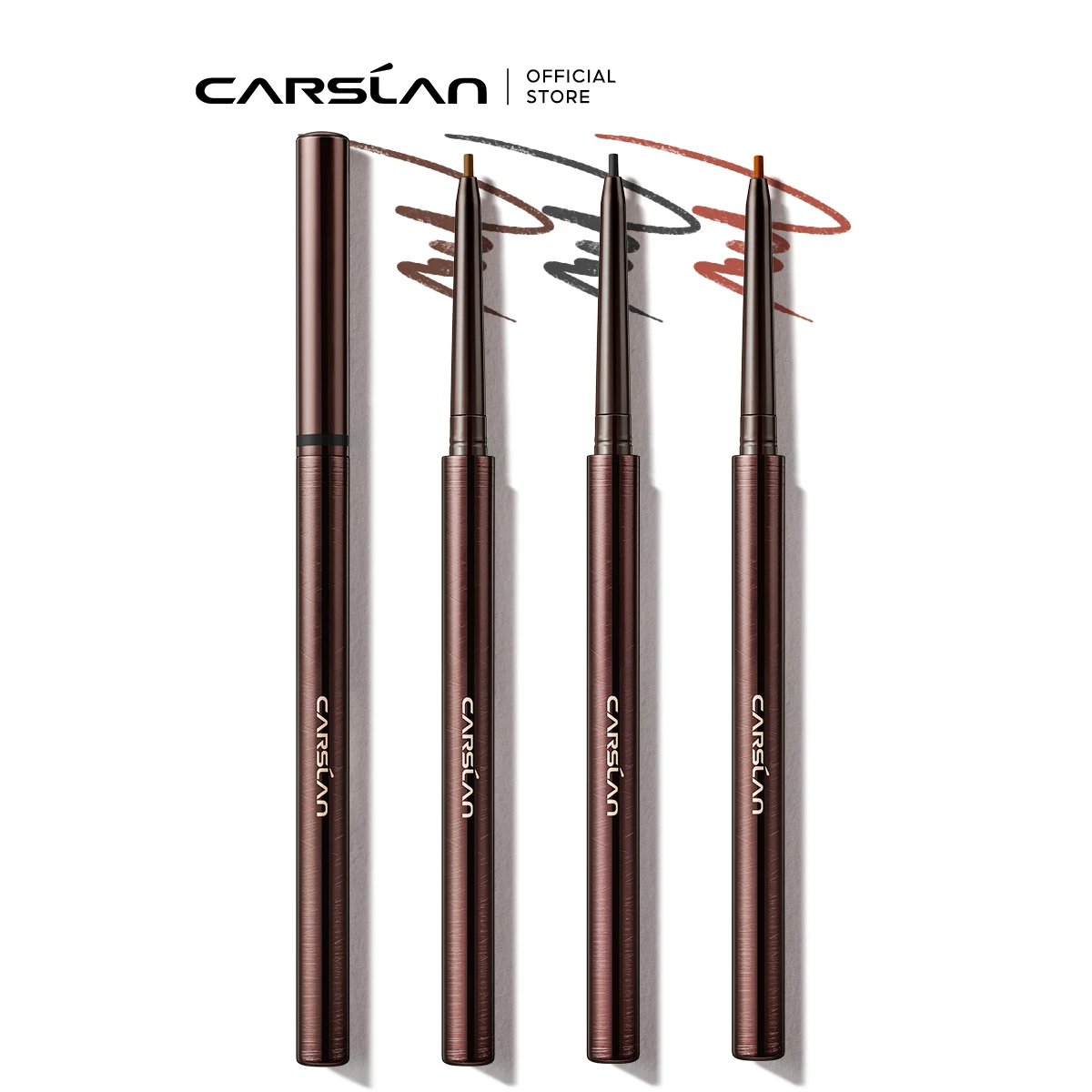 CARSLAN Big Eyes Colored Eyeliner Pencil Waterproof Sweat-proof Smudgeproof Long-lasting Eyeshadow Eyeliner Eye Makeup