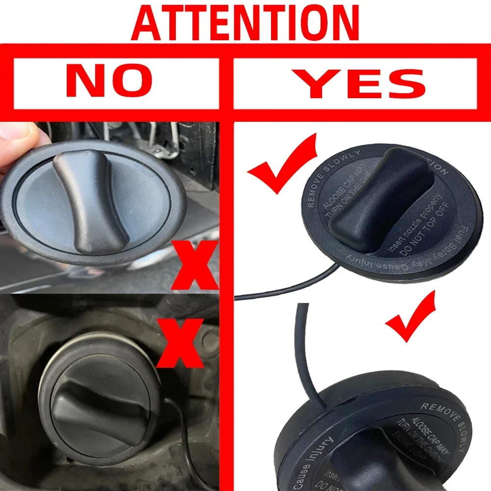 1x البنزين خزان الوقود الديزل غطاء فتحة تعبئة الغاز حبل لمرسيدس بنز A B C E S G M R CLA ML GL GLC GLA GLK SLK Class 2011-2023 #4