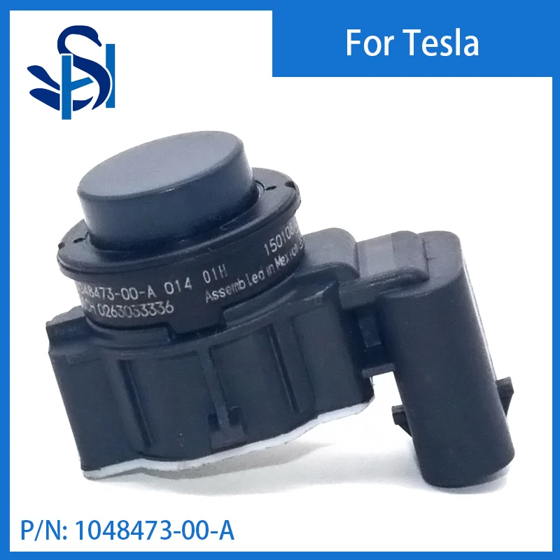 Amortecedor do sensor do estacionamento do PDC, radar ultrassônico, cor preta para Tesla 3, X, S, Y, 1048473-00-A