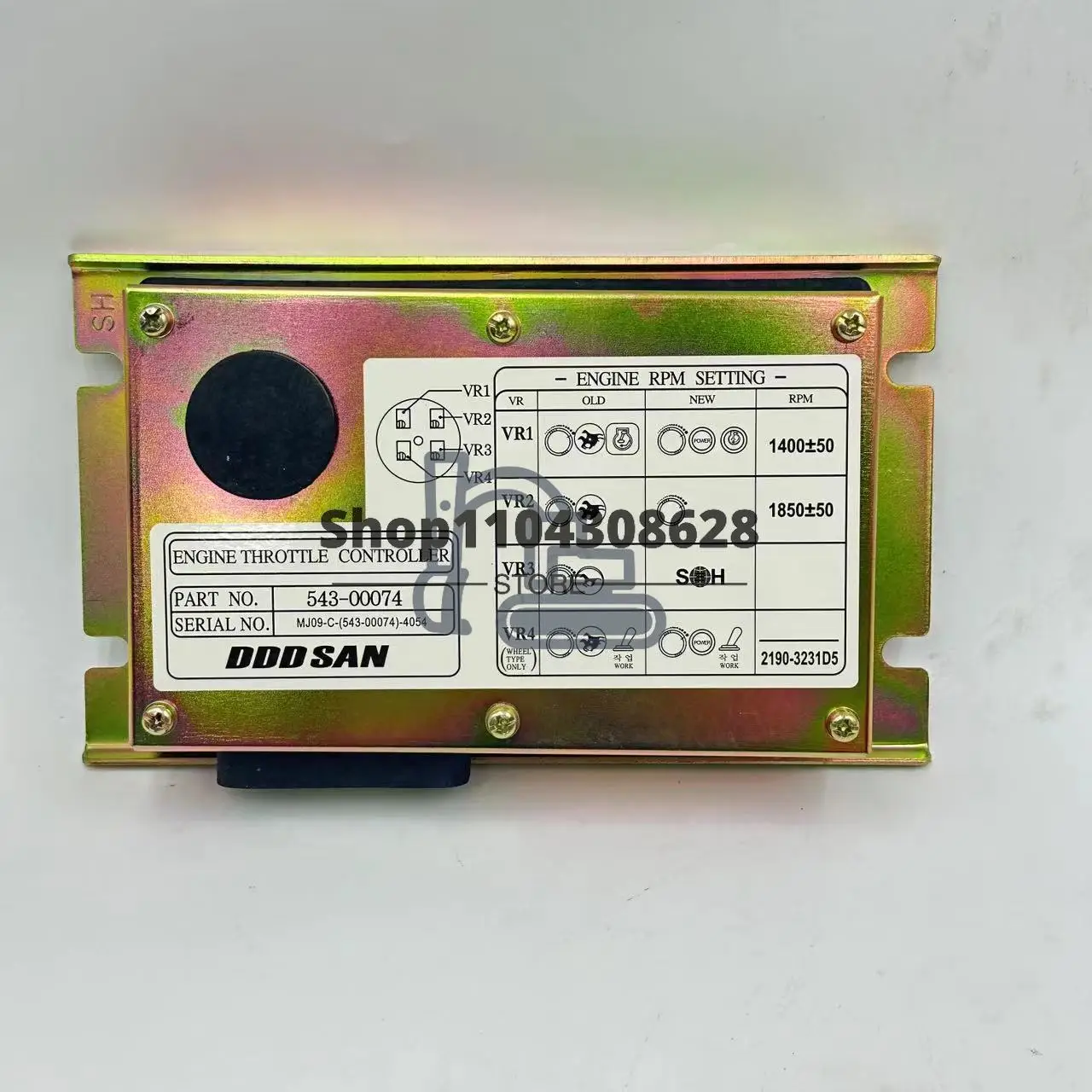 

Computer Version Throttle Board For Doosan Daewoo Throttle Control Panel DH150 DH220 DH215 DH225-7 Dx225lc 543-00074 2543-1036