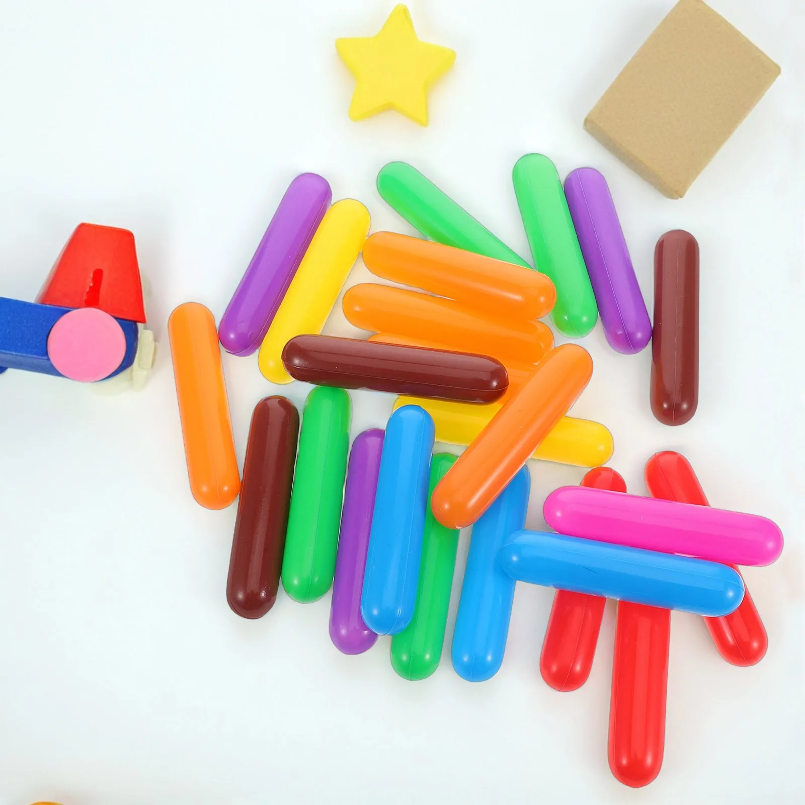 60 stuks verdikte kleurrijke oceaanballen gestreept plastic voor babyzwembad kinderbox ballenbak buiten kleuterschool balspel