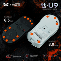 X-Raypad Titanium U9 Universal Dot Premium Gaming Mouse Skates — Durable. Quiet. Smooth.