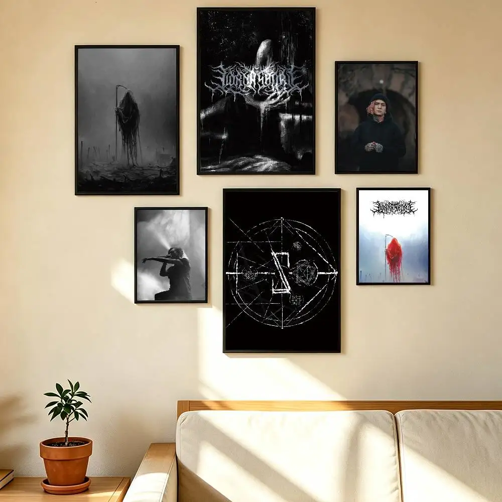 L-Lorna Shore Pain Remains Poster High Quality Dorm Living Room Aesthetic Wall Decoration Painting Stickers Gift