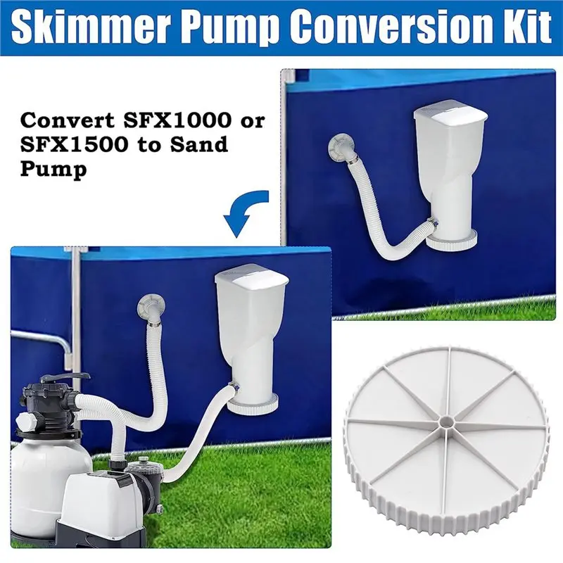 [NEWA76K!】 Skimmer Pump SFX1000/SFX1500 Compatible Conversion Kit Compatible With Sand Pump Setup Housing Cap With Seal