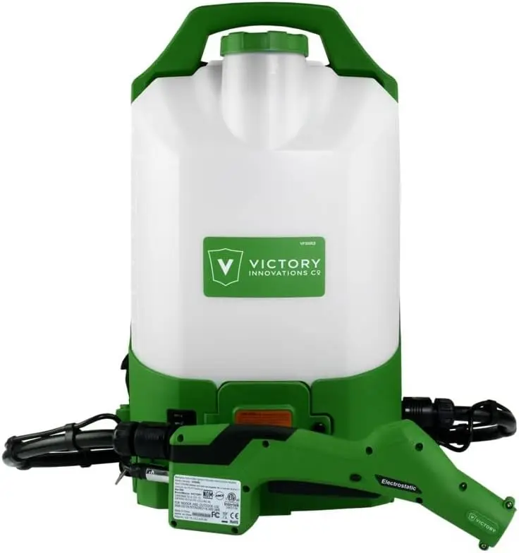 Cordless Electrostatic Backpack Sprayer Machine for disinfectants, sanitizer, Cleaning,Green,VP300ES