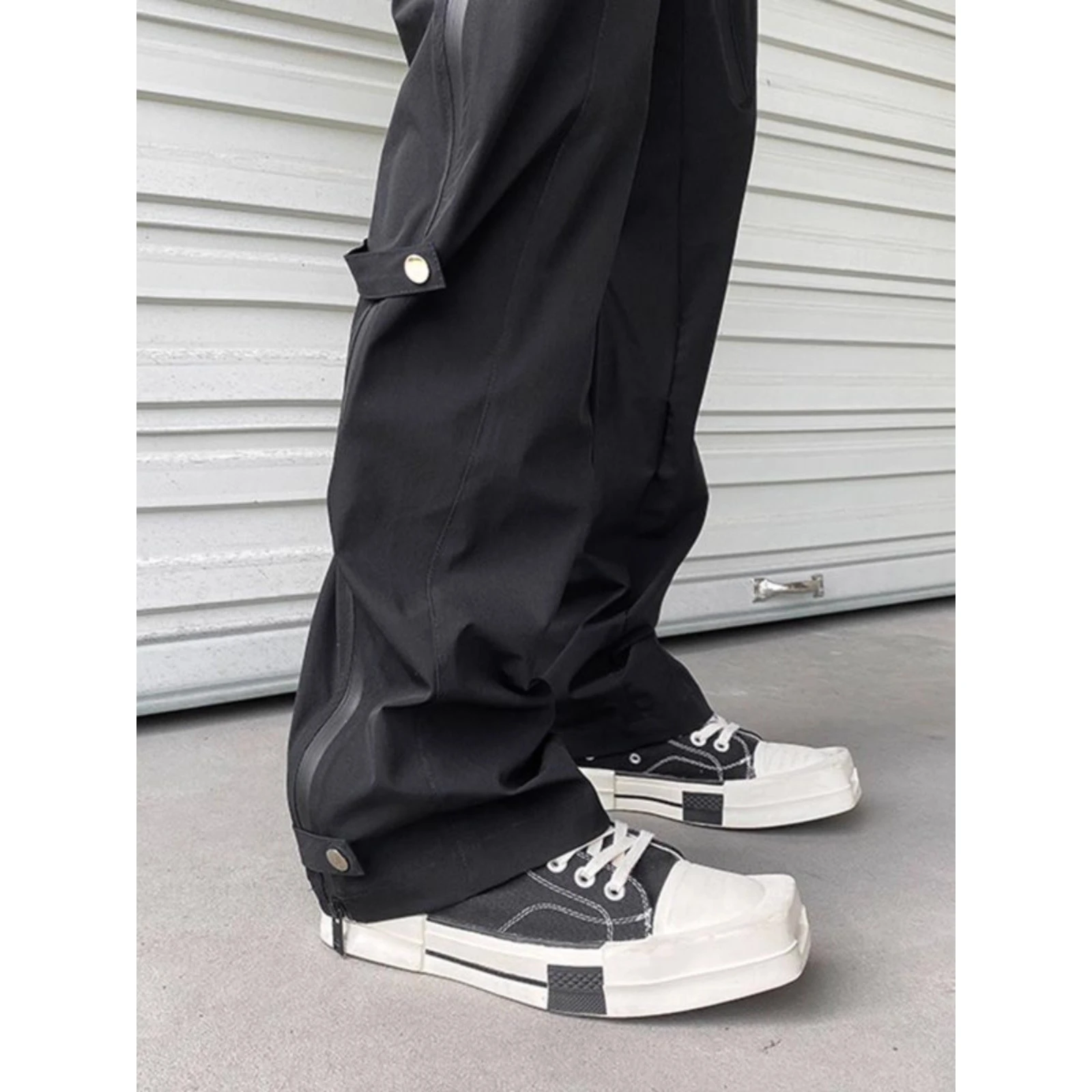 سراويل عمل غير رسمية للرجال مقاس كبير فضفاضة تناسب مقاومة للماء ومضادة للرياح ومريحة من ألياف البوليستر للشارع Sle للخريف والشتاء... #4