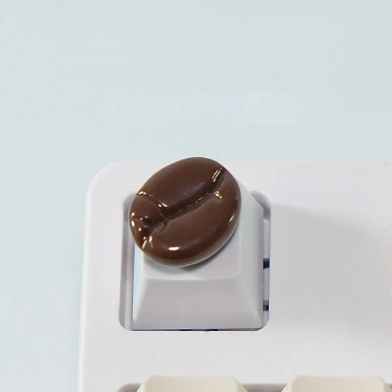 Handmade Coffee Bean Keycaps Personalized And Cute Single ESC Cherry MX Cross Axis Mechanical Keyboard Creative Keycaps