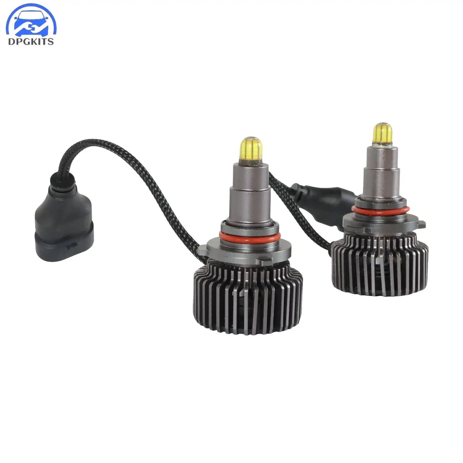 

DPGKITS 2pcs 8000LM 9006/HB4 DC 9-30V IP68 LED Headlight Bulb HIGH BEAM Super Bright 6500K Bulb Conversion Kit Car Accessories