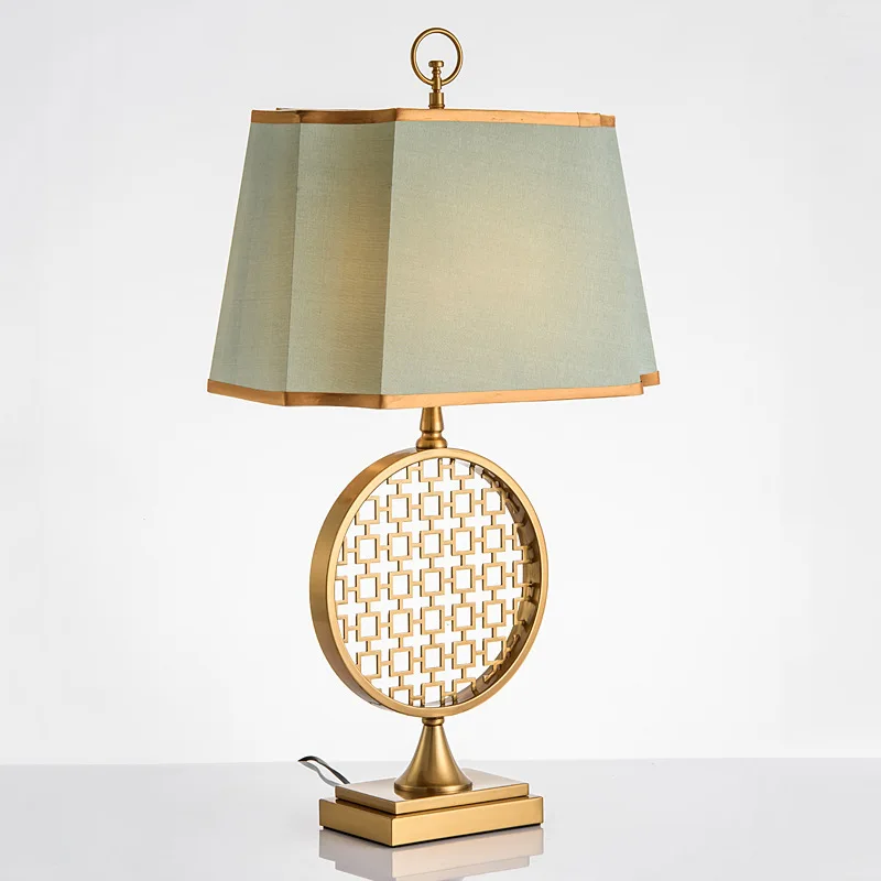 

New Chinese retro Nordic model room living room coffee table study wedding room bedroom bedside zen decorative desk lamp
