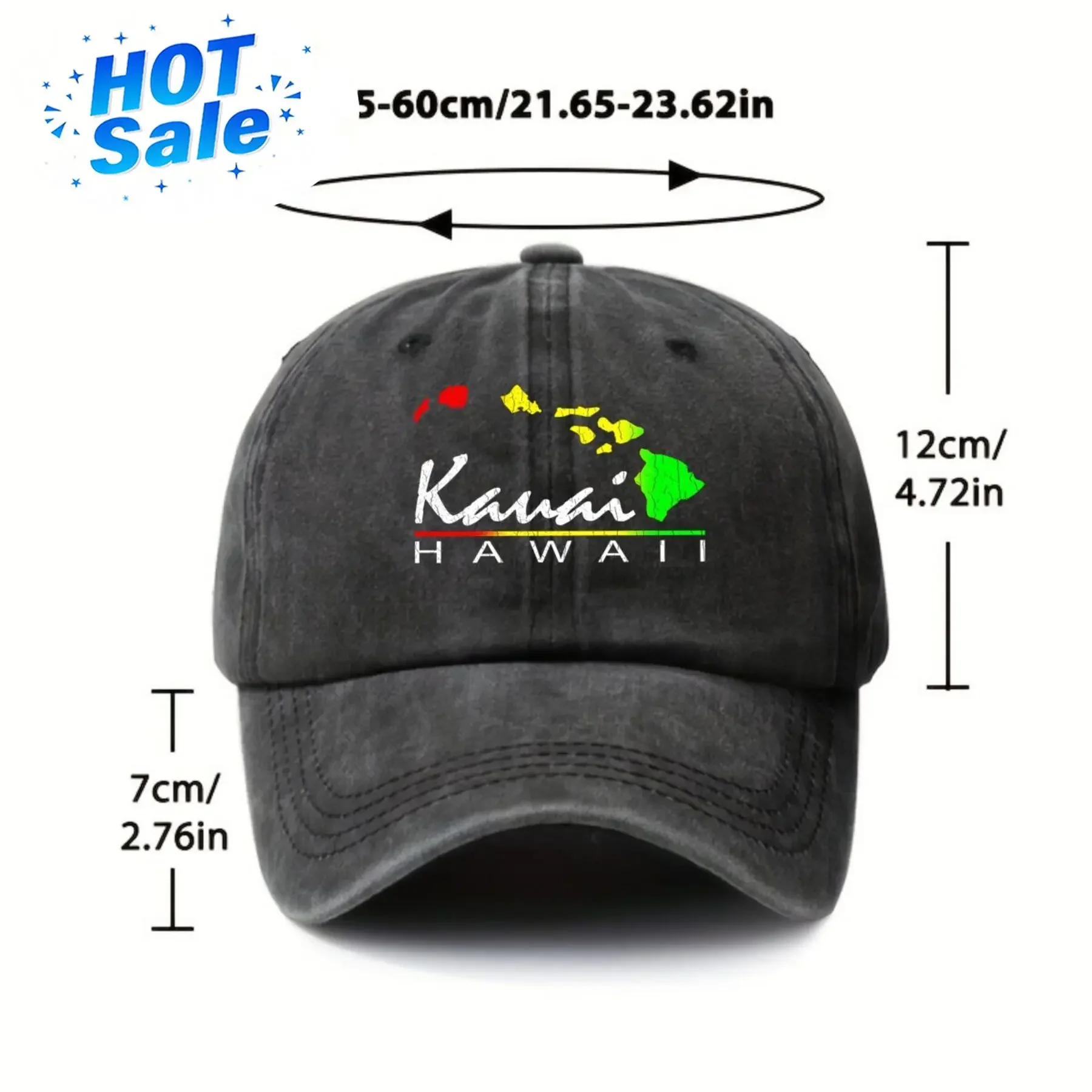 Custom Hat Colorful Island Travel Inspired By Hawaii, Featuring A Breathable Sun Hat For Men And Women, Perfect For Outdoor Acti