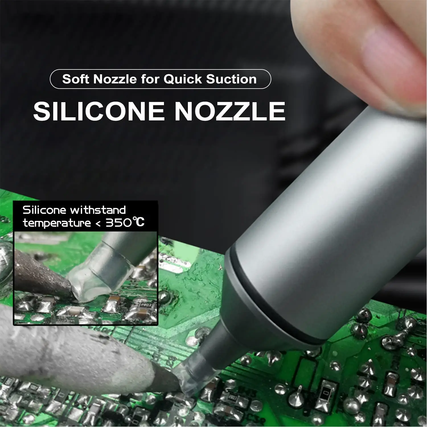 FrogBro Soldering Sucker สูญญากาศเครื่องเชื่อมเหล็ก SS-02 Profesional เครื่องมือเชื่อม Desoldering ปั๊ม SMT IC รถกระบะอุปกรณ์กำจัด