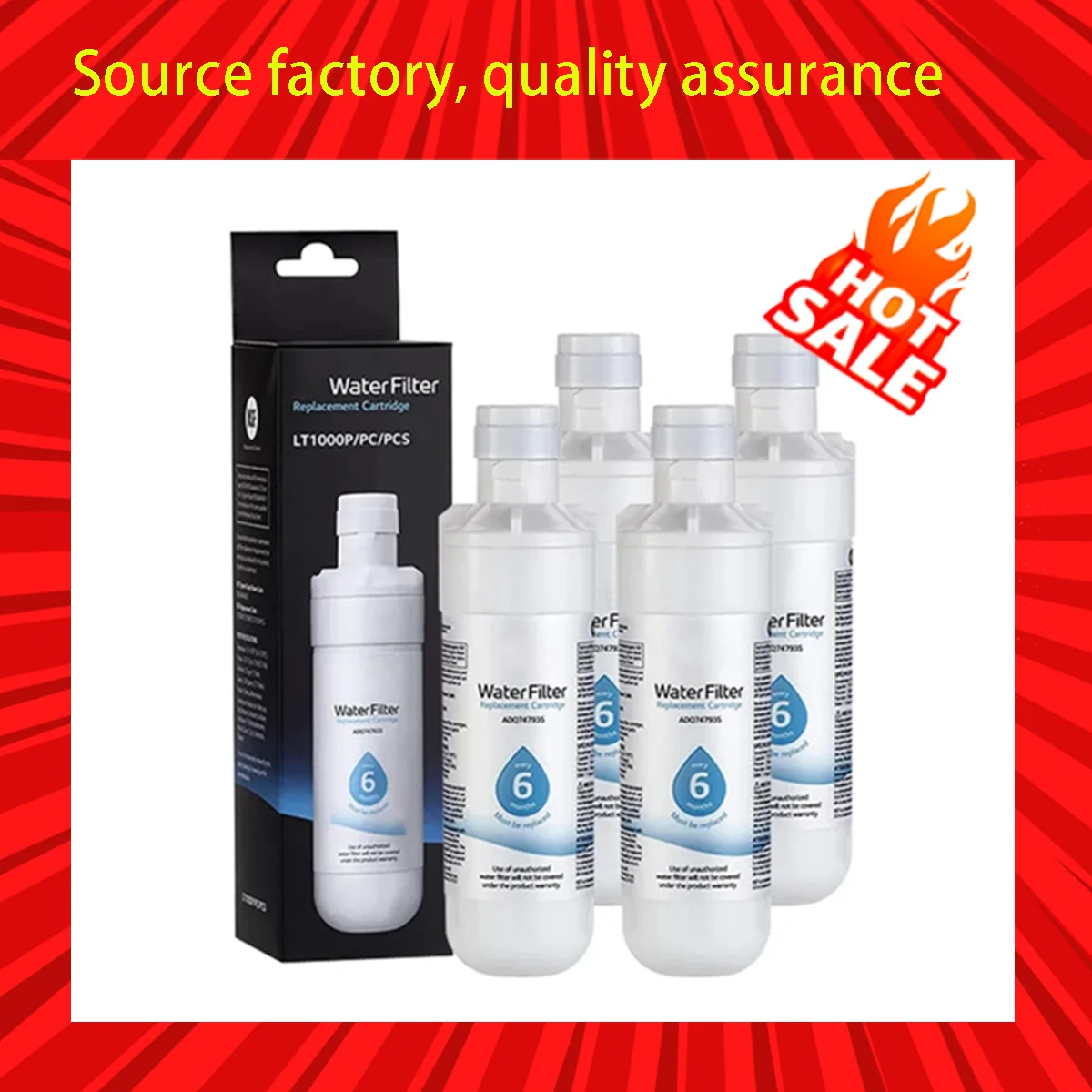 Replace LG LT1000P, ADQ74793501, ADQ74793502, MDJ64844601, Kenmore 46-9980, 9980 refrigerator filter (1 pack)