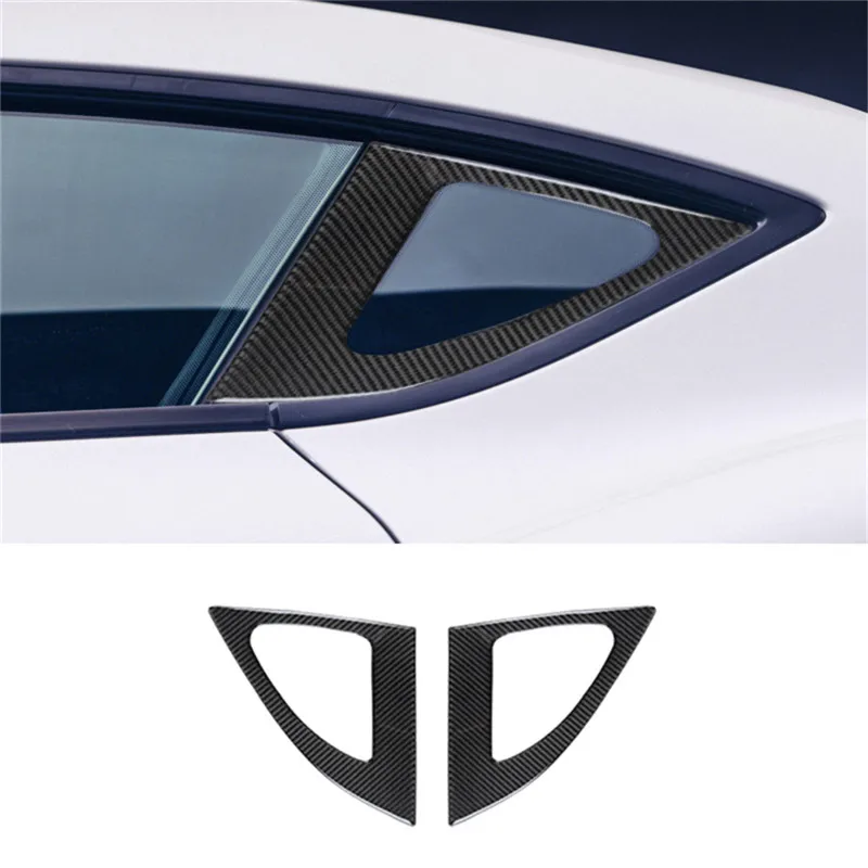 

For TOYOTA Supra a90 2019-2022 Car Rear Window Side Vent Shutter Louver Carbon Fiber Sticker Trim Accessories