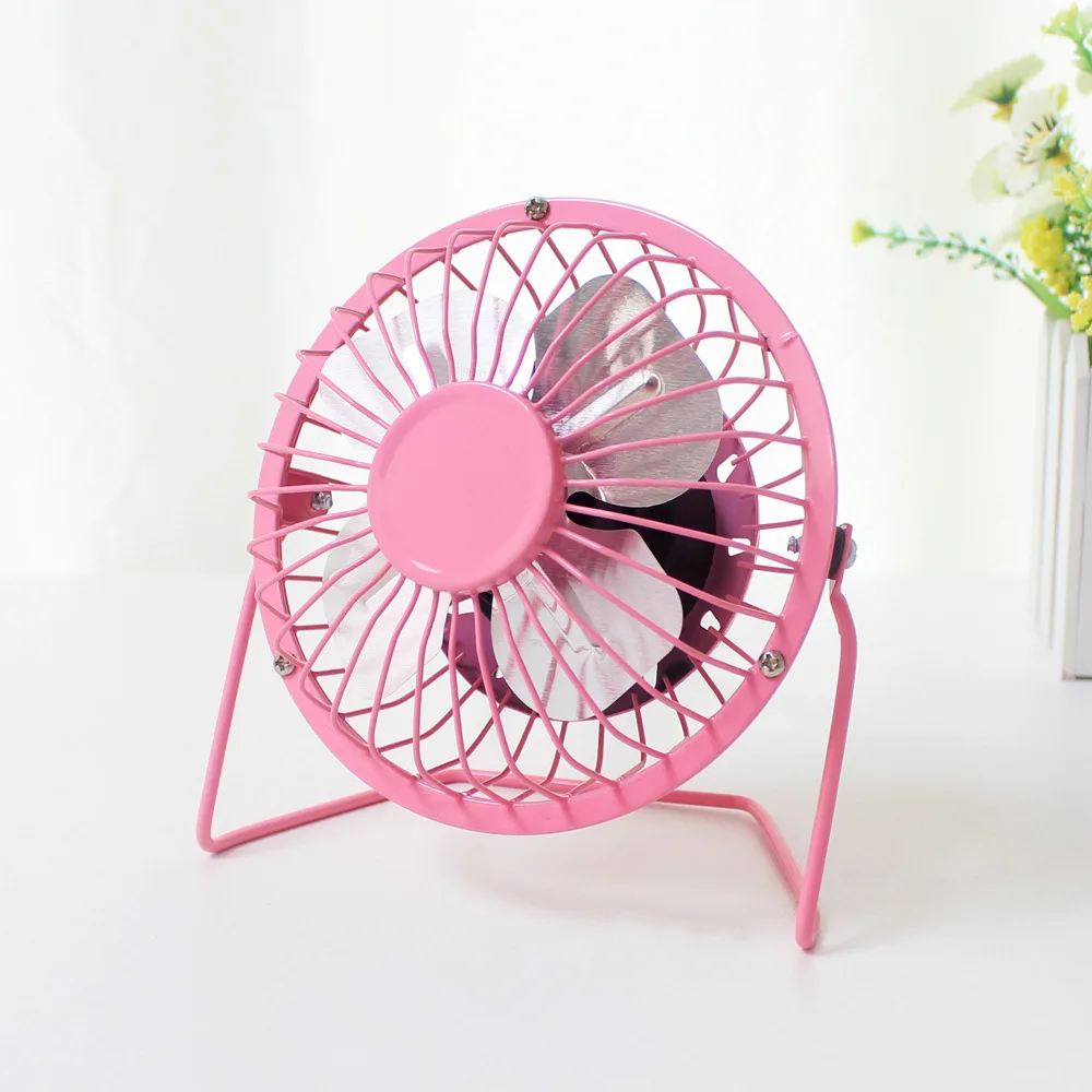 Mini Desk Table Fan China Metal Body Quiet Small Portable Micro USB Electric Stand Cooling 5V USB Fan