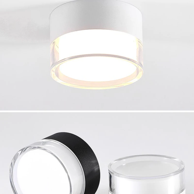 New LED Aluminum Surface-Mounted Downlight For The Entrance Living Room Corridor And Ceiling Light Without a Main Light 5W/18W