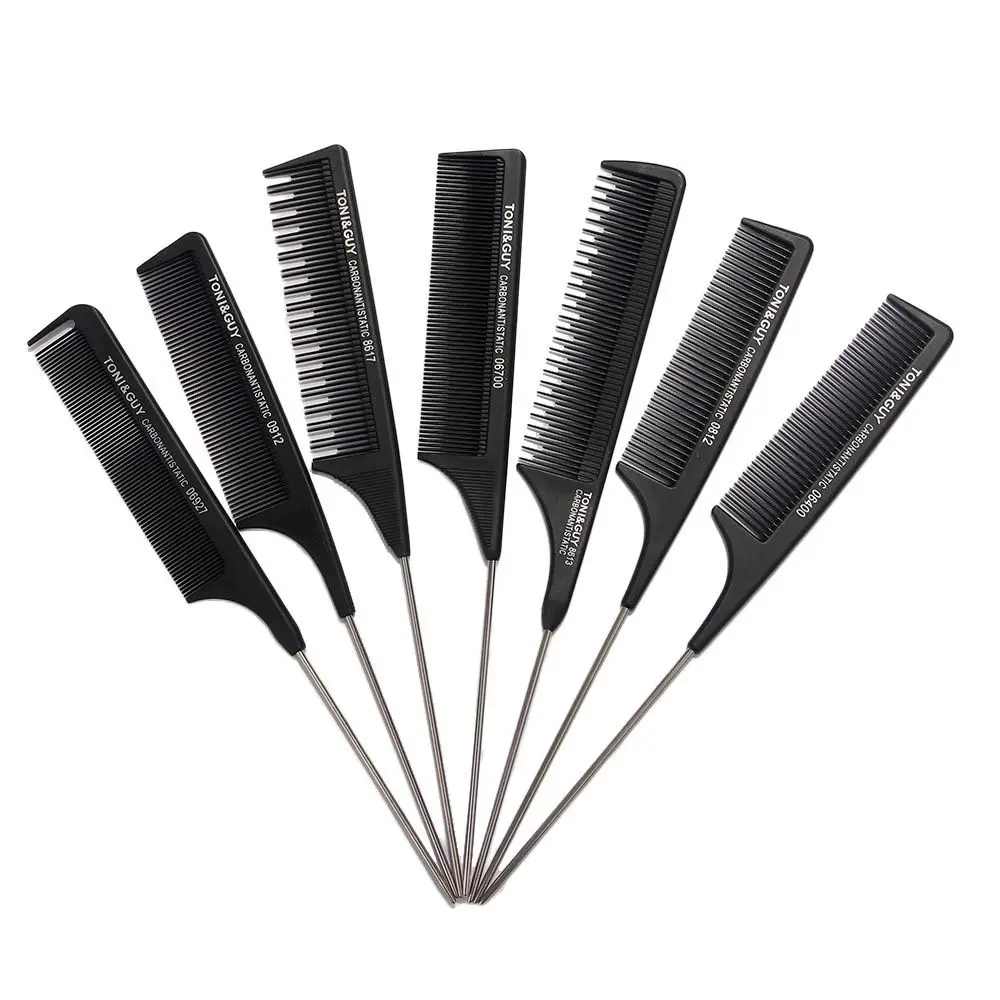 Portable Straight Fine-tooth Heat Resistant Antistatic Styling Tool Cutting Comb Pin Tail Comb Hair Trimmer