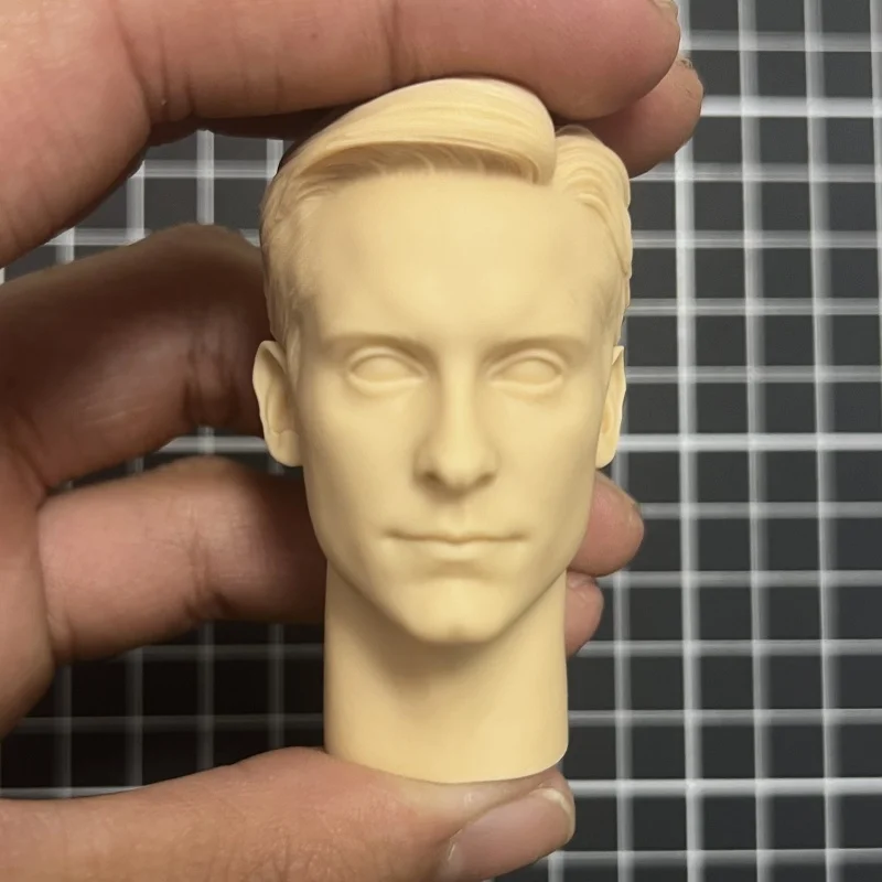 

1/6 Vigilante Head Sculpt Unpainted Resin Kit - Classic Curly Hair Youthful Face Blank Casting for Custom Figure DIY