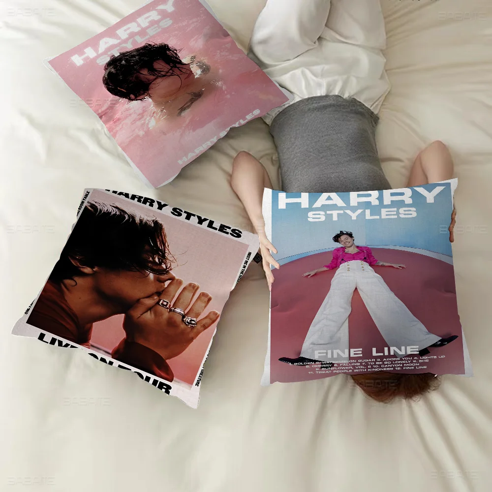 

Famous Pop Singer H-Harris_Styles Pillow Gifts Home Office Furnishings Bedroom Sofa Car Cushion Cover case 45x45cm