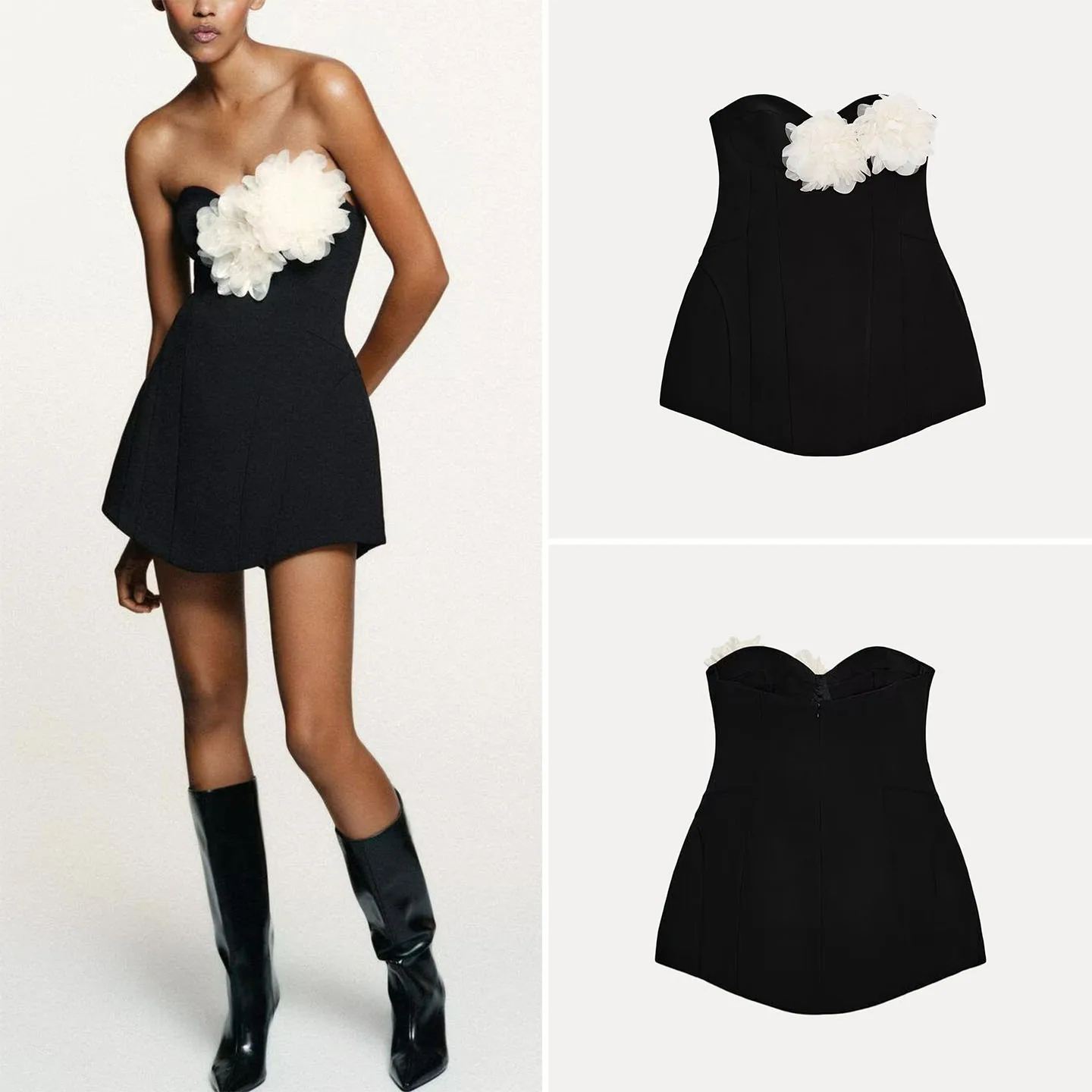 패셔너블한 플로럴 프린트 여성 슬림핏 A라인 스커트 여름 드레스 Z 브랜드 캐주얼 데일리웨어