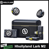 Hollyland Lark M2 Wireless Lavalier Microphone for Android/iPhone Camera Noise Cancellation for Video Recording Streaming Mic