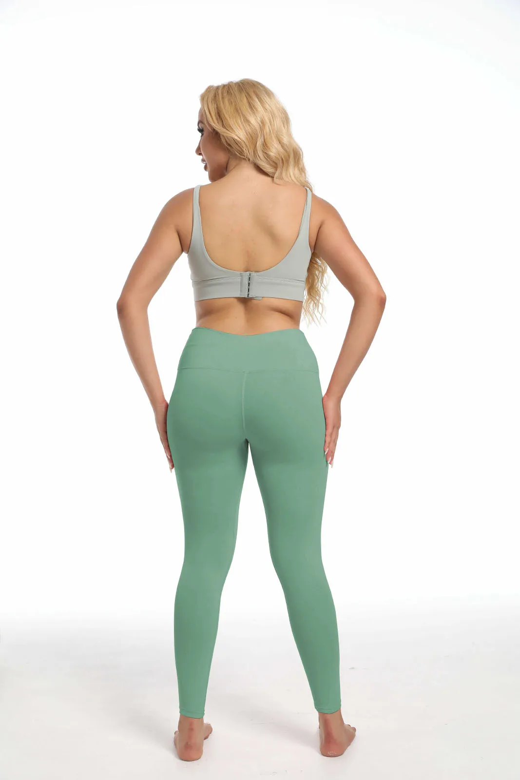 YEHAN Custom LOGO women's running trousers belly and hip yoga clothes fitness sports nude leggings