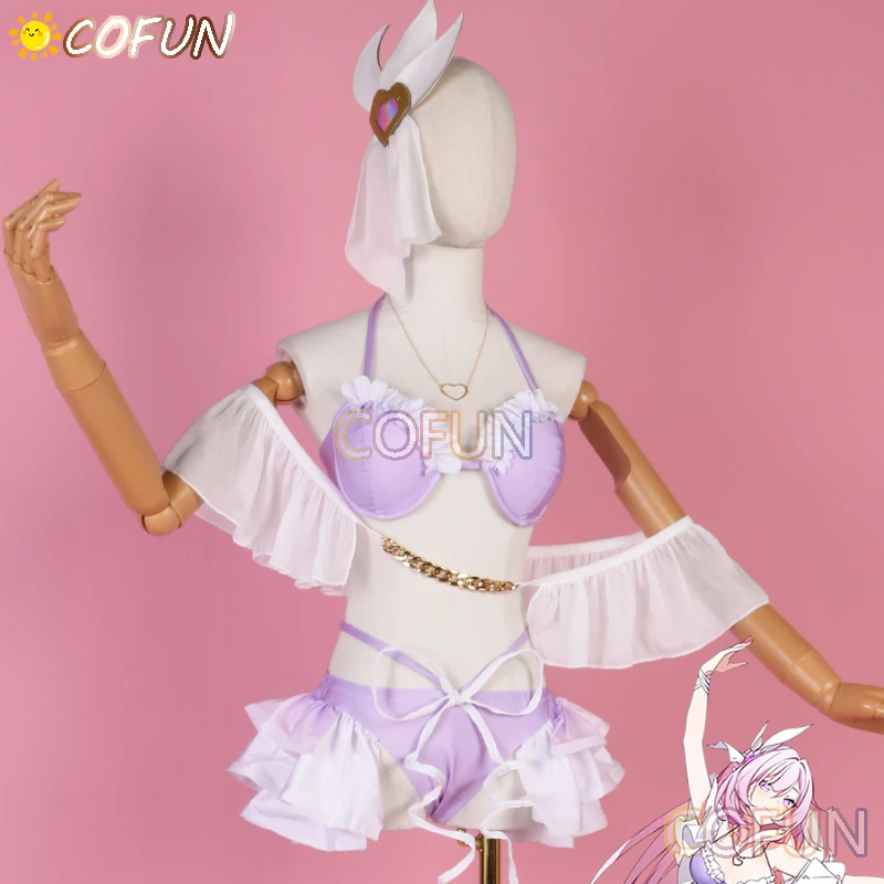 

COFUN Game Honkai Impact 3rd Elysia Cosplay Costume Cool Party Miss Pink Suit Sexy Lovely Summer Swimsuits Outfit Women