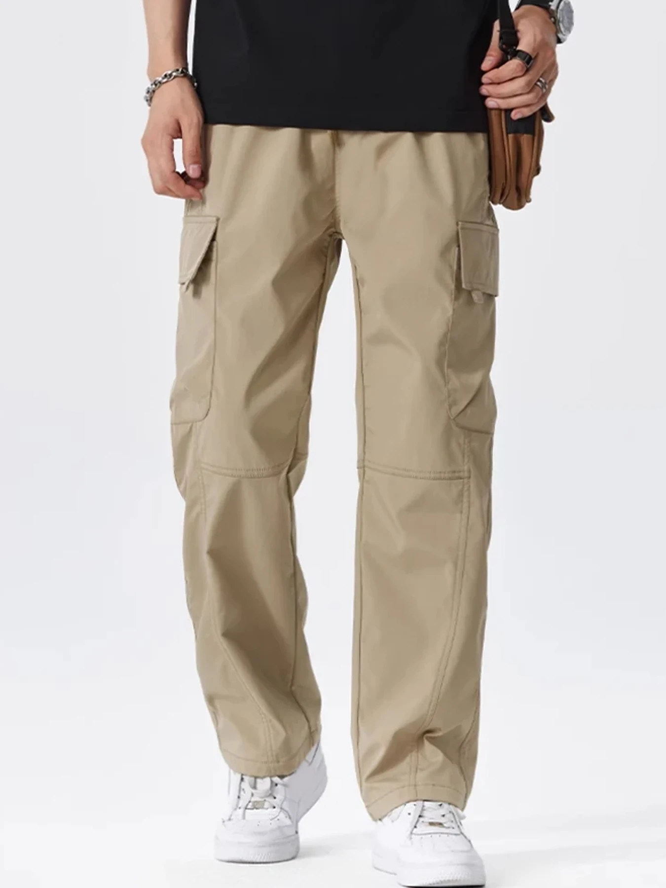

New Summer Tactical Pants Mens Quick Dry Thin Trousers Lightweight Casual Waterproof Pants Outdoor Workout Breathable Long