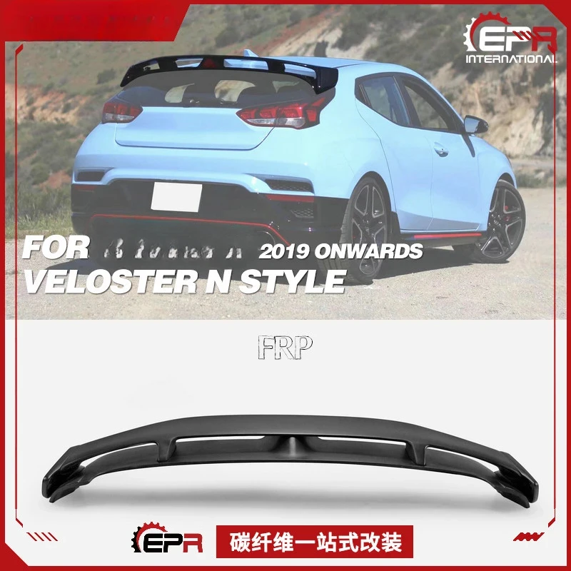 

Задний спойлер с фиксированным крыхом из углеродного волокна для Hyundai Veloster 2019, турбонаддувный внешний мод