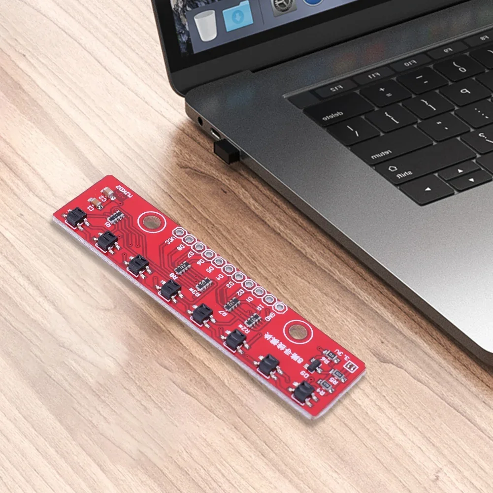 Modulo sensore di tracciamento a infrarossi IR a 8 canali per Arduino Smart Car Robot 3.3V-5V Line Track Sensor moduli sensore di rilevamento PCB