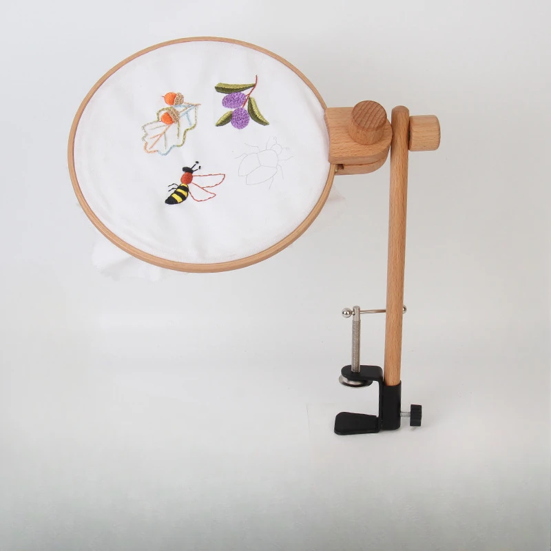 

Desk-Mounted Embroidery Frame - Adjustable Tabletop Craft Tool with Embedded Clamp for Cross Stitch & Needlework