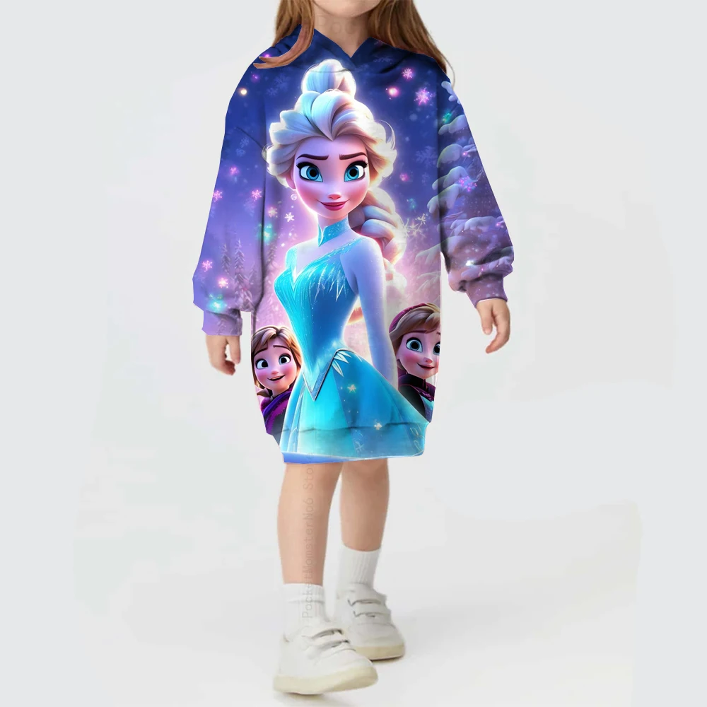 Children's clothing hoodie sweater casual sports children's costume Enchanted Rapunzel Princess Elsa cartoon girl tops