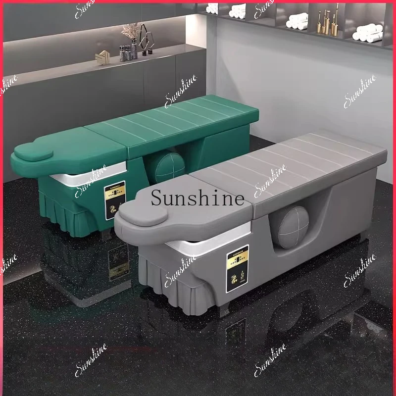 Water circulation fumigation beauty bed Thai massage barber shop shampoo bed  TF