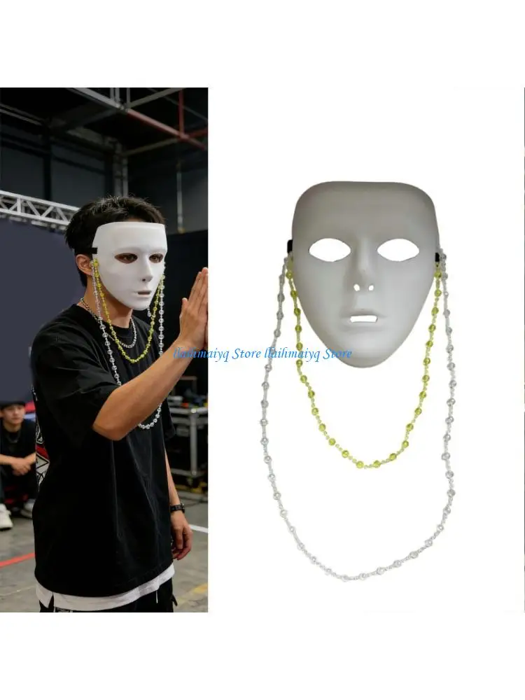 573B Elegant Dance Mask For Men And Women Plastic Face Mask For Costume Parties
