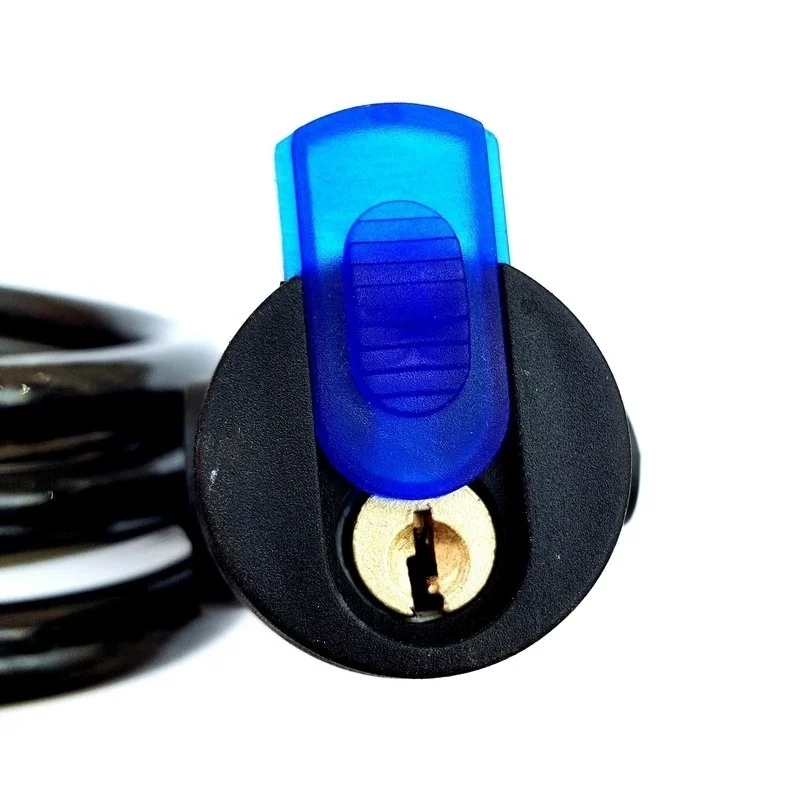 Universal Motorcycle Lock Anti-Theft Belt 2 Keys for Bike Safety Steel Rope Cable