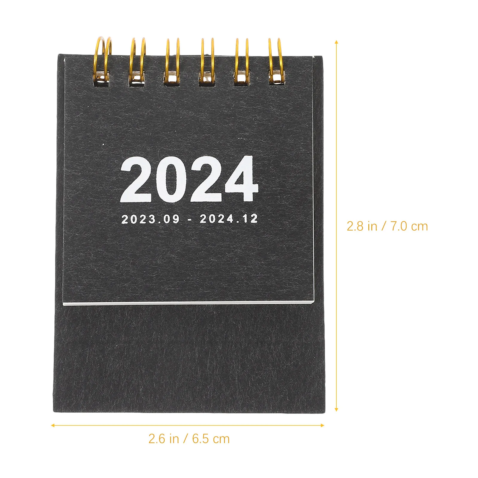 Mini Desk Calendar Delicate Month Design for Office Home Study Portable Standing Household Supply Convenient Month Calendar