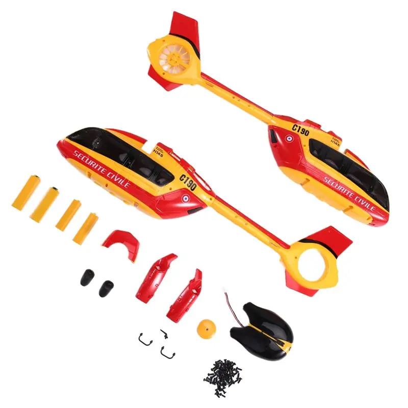 A07I C190 Casing Assembly Kit For RC Helicopter Upgrade Part- Yellow Version For RC C190 Models