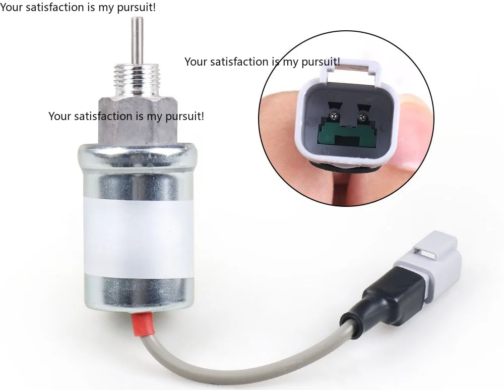 Suitable for Perkins 402D U85206452 35107U excavator accessories, flameout and oil cut solenoid valve